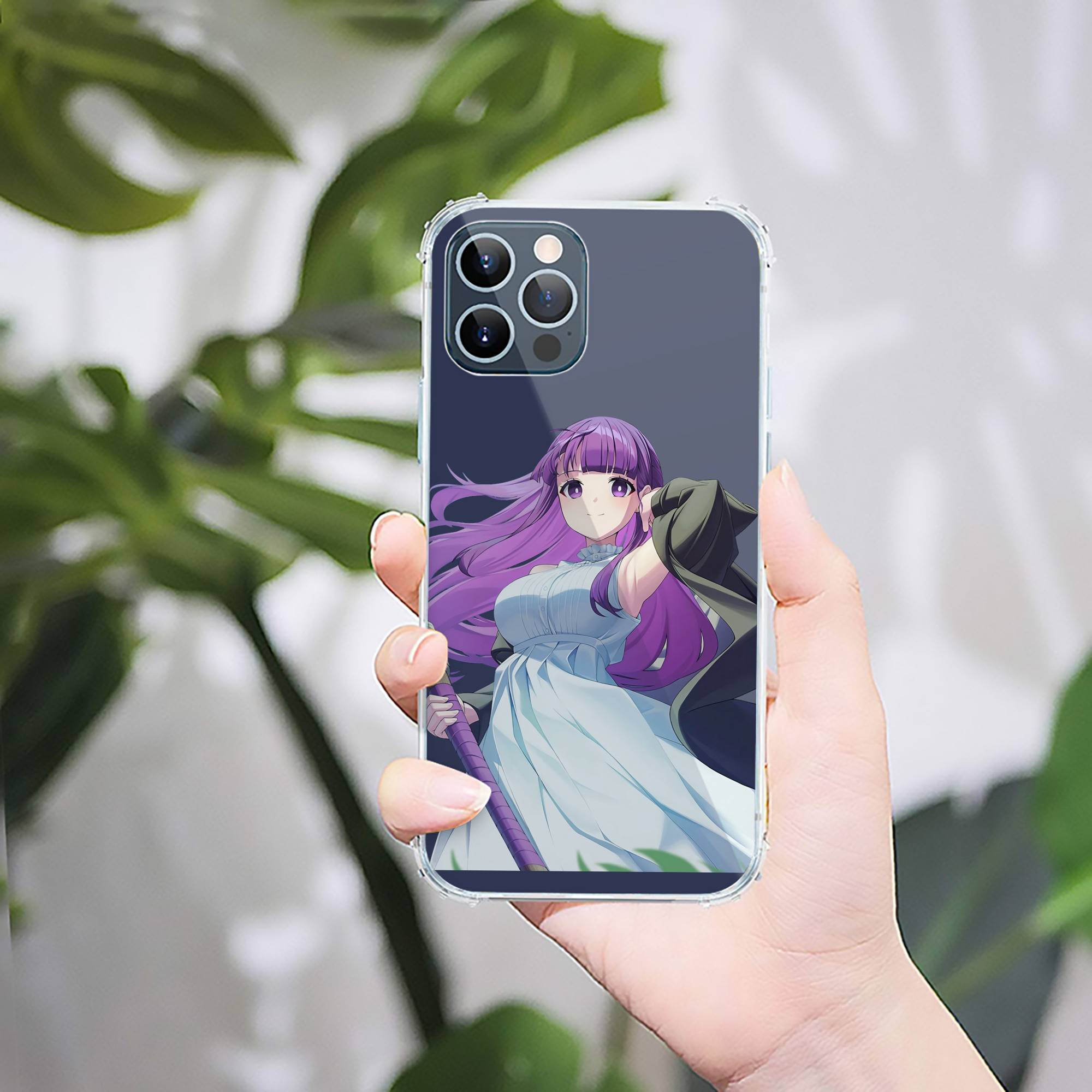 （画像用） 葬送のフリーレン Frieren 【iPhone 12シリーズ対応】透明スマホケース（クリアソフトケース）
